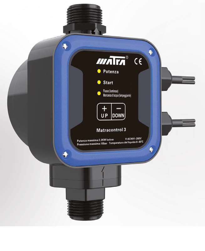 Dispositivo automatico di controllo Matra CONTROLL 3 avviamento e spegnimento automatico per elettropompe fino a 3Hp
